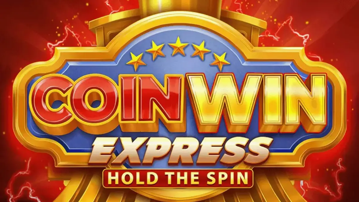 Locomotiva dourada no slot Coin Win Express