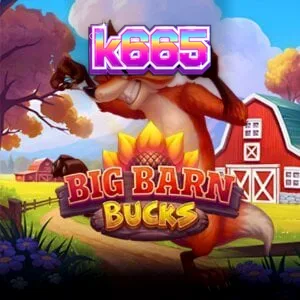 Interface do jogo de slot Big Barn Bucks com tema de fazenda